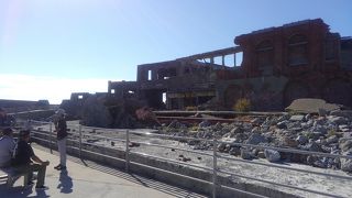 炭鉱跡地が遊歩道になっています