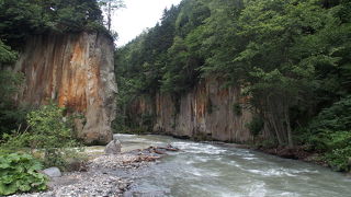 層雲峡の東端