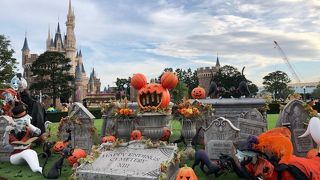 ハロウィンとシンデレラ城