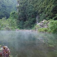 温泉池。一部は入れます。