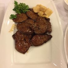 レバーステーキ