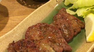 厚切り牛タンがすごく美味しかった☆