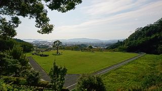 芝生広場も気持ちいい