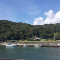 弓ヶ浜の反対側の眺望は青野川