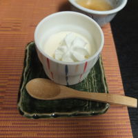 夕食、デザート・プリン