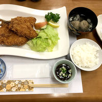 大きくてサクサクのアジフライ