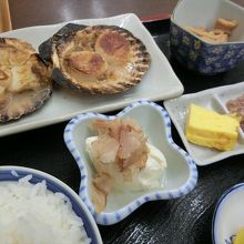 ホタテバター焼き定食