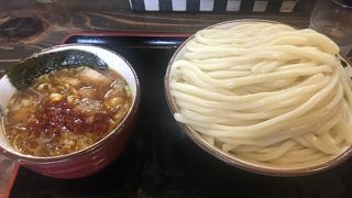 ボリューム満点のつけ麺＠福島駅