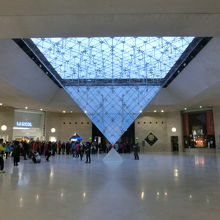 逆さピラミッドの入口