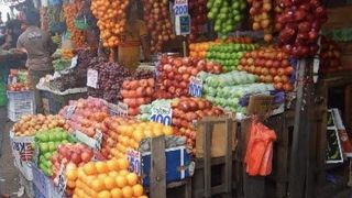 アジア感満載のマーケット