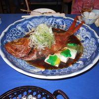 夕食　金目鯛煮付け