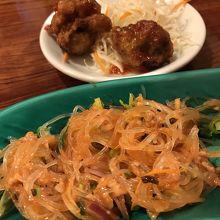 グリーンカレーセットの前菜