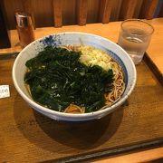 わかめ蕎麦大盛！