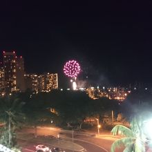 テラスからの花火
