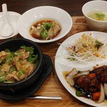 酢豚&石焼炒飯セットです