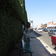 ショップの前の通り