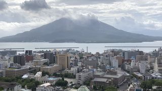 桜島を見渡せる展望台があります