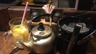 ガチンコレモンサワーのおかわりサワーはヤカンで！