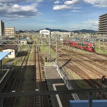 構内跨線橋より新潟方面