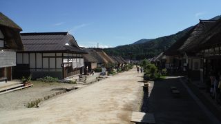 宿場の街並みが復元されています