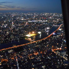 東京の夜景。２０６０円也。