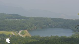蓼科高原にある小さな湖