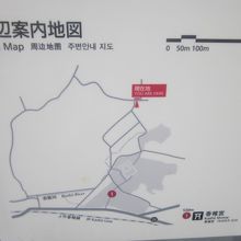 香椎宮からの地図はこんな感じです