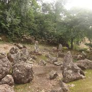 朝倉遺跡で最も古い庭園