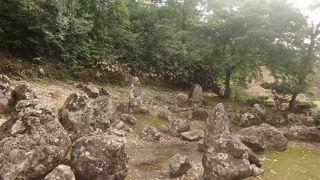 朝倉遺跡で最も古い庭園