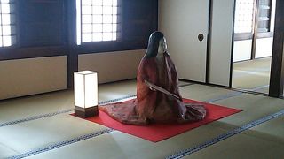 千姫が実際にくつろいでいるよう