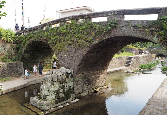 高瀬裏川にある高瀬目鏡橋