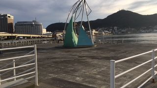 青函連絡船近くの何も無い広場