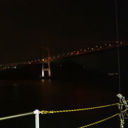来島海峡大橋の橋梁照明