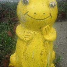 黄色いカエルさんが多いのは、ミカンの産地だからかも？