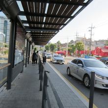 ソウル駅前のタクシー乗り場