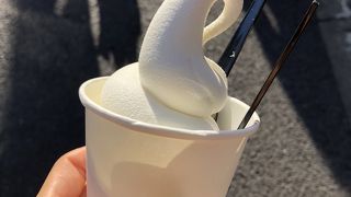濃厚ソフトクリームが美味しい！