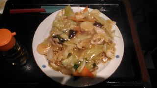 あんかけ焼きそばがおいしい。