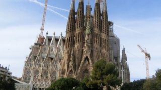 向かいの公園から全容が望めました