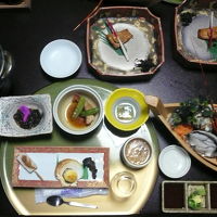 海の幸満載の夕食