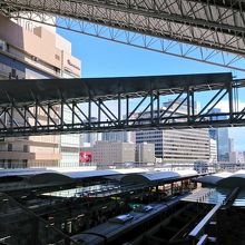 大阪駅から見える景色