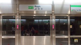 いつも賑わっている街の主要地下鉄駅