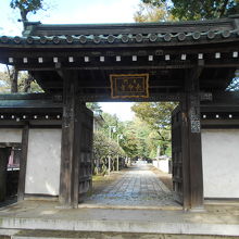 静かな住宅地からお参りできる東門が一番お勧め