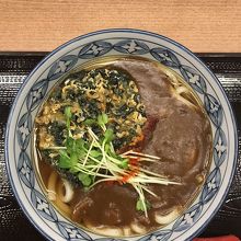 ワカメのかき揚げカレーうどん