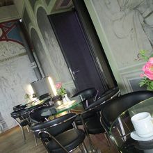 お城の中のカフェ