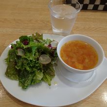 Ｂセット（サラダとミネストローネスープ）