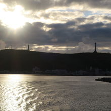 フェリーから見る夕景