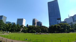 日比谷公園の真ん前にあるたいへん新しいビル