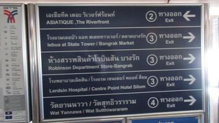 チャオプラヤー川に面して