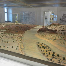 当時の街の様子の復元模型