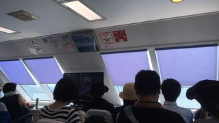 時間が短く船酔いする人でも安心では？